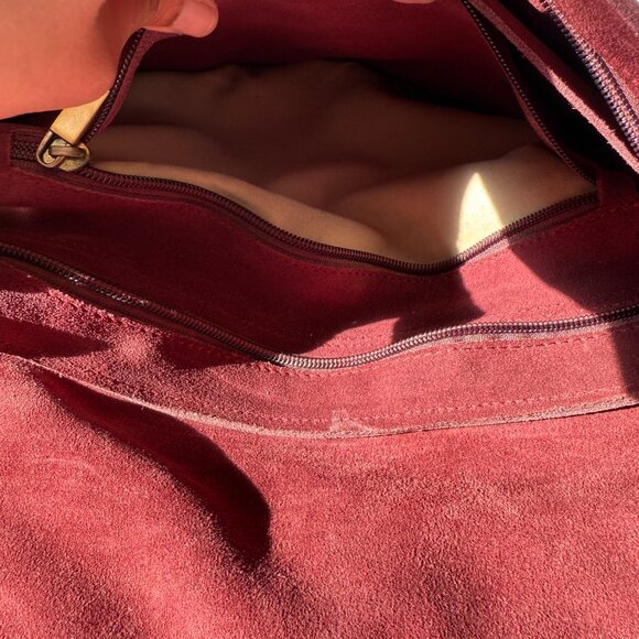 Mulberry Suede Leather Messenger Bag - Picture 6 of 12